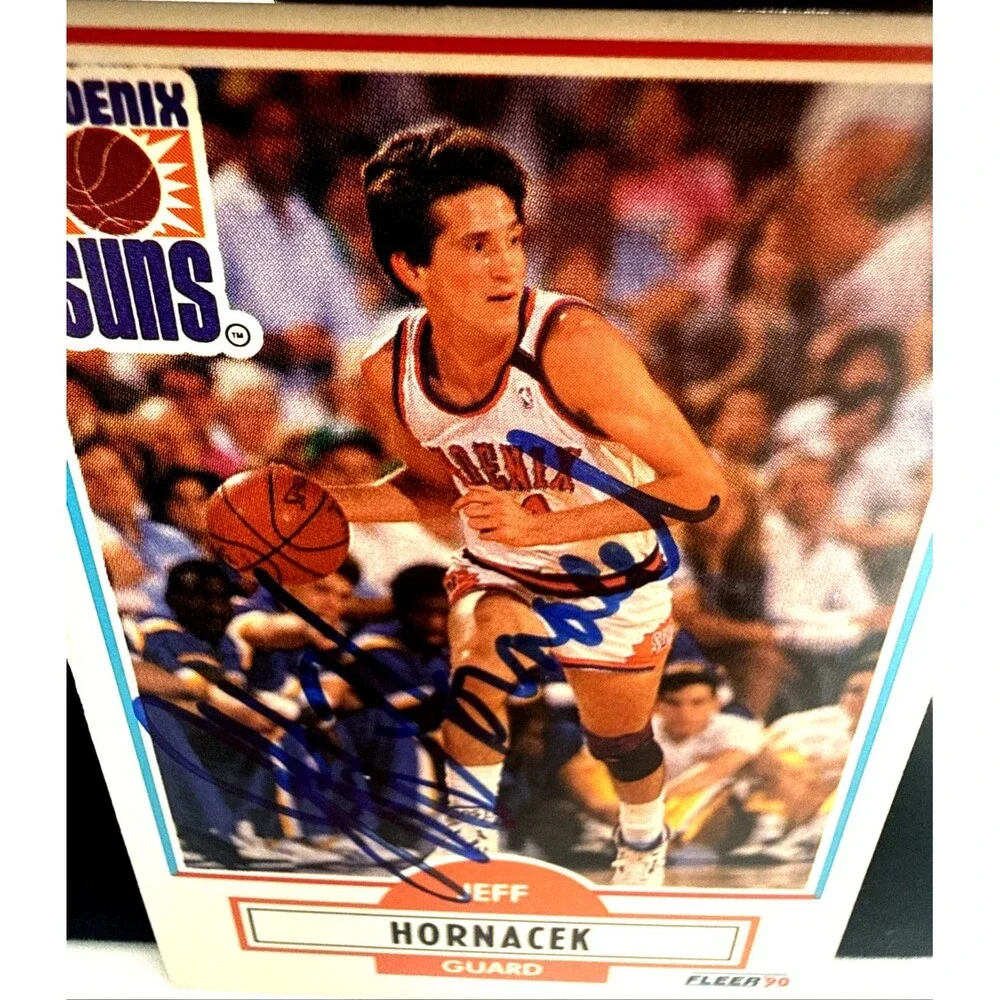 Jeff Hornacek - Autographed Signed Basketball Card - 1990 Fleer #147 - Suns